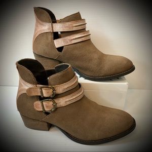 Steve Madden Brown Raskal Leather Ankle Boots